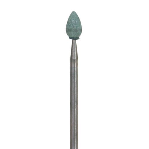Dura-Green Stones, Flame FL4, CA (Contra Angle), Silicone Carbide, 12/Pk, 0062 thumbnail 3