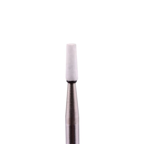 Shofu Dura-White Stones, TC1 Tapered Cone, CA (Contra Angle) Latch-Type, Aluminum Oxide, White, 12/Pk thumbnail 4