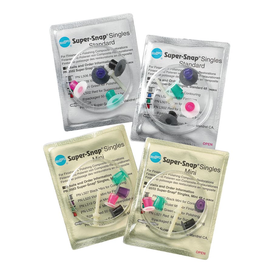 Super-Snap Disposable Singles Finishing & Polishing Disks, CA Mandrel, Mini/Standard, Assorted Grit, 48/Pk, 0501 thumbnail 11