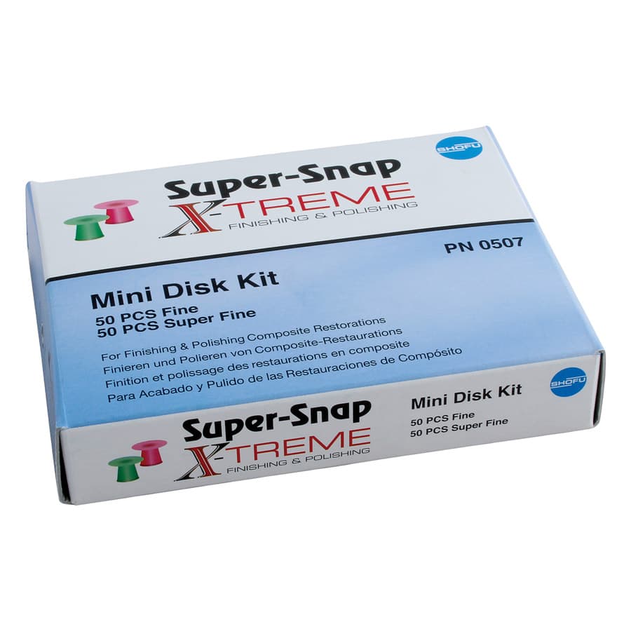 Super-Snap X-Treme Mini Disk Kit, 8mm, 50 Red Superfine + 50 Green Fine, 100/Box, 0507 thumbnail 11