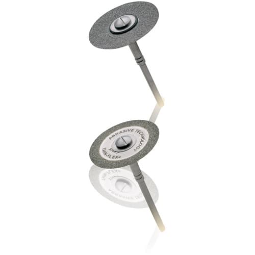 Two Striper Thin-Flex Diamond Disc, Single-Sided, 928-7, 0.24mm Thick, 60 Micron Fine, 22.2mm (7/8"), Red Ring, 1/Pkg, 2012637 thumbnail 4