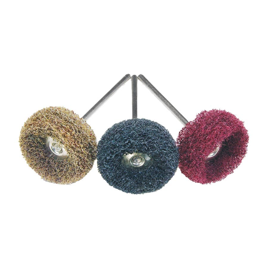 Hatho Miniature Scotch Brite Polishing Brushes, Handpiece, Fine, 12/Pk, 1670091 thumbnail 12