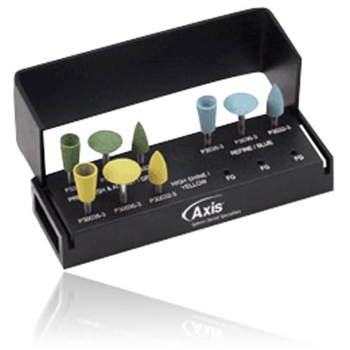 CeraGlaze Ultimate Intra-Oral Porcelain Adjusting & Polishing Logic Set, RA, 9-Piece Kit, LS-506 thumbnail 11