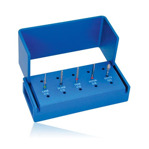Kerr AXIS Logic Set – Chamfer Prep, LS-7513, 5-Bur Restorative Set (Super Coarse, Coarse & Fine Diamond + Carbide) thumbnail 3