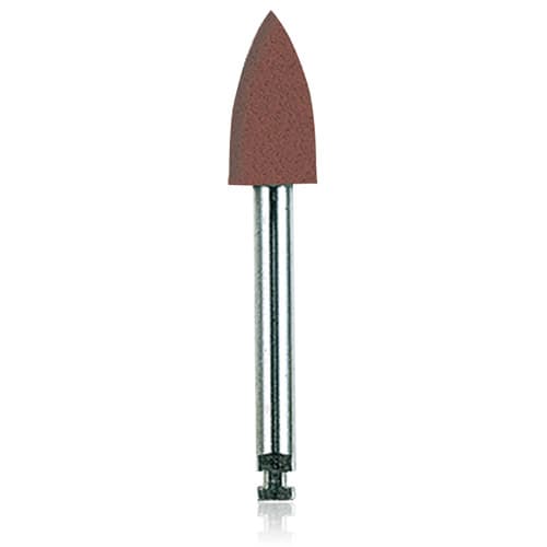 NTI Brown Silicone Polisher, RA Latch, Flame, 4.7 mm, Fine/Pre-Polishing, 10/Pk, P0032-047 thumbnail 5
