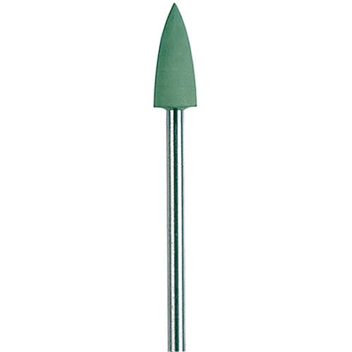 NTI Silicone Polishers, Green, High Shine, Flame, HP Shank, P0144, 10/Pkg thumbnail 4