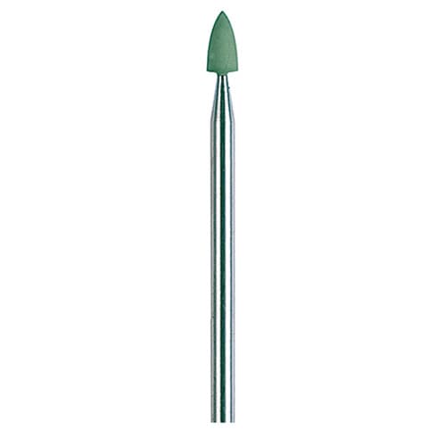 NTI Silicone Polishers, Green, High Shine, Flame, HP Shank, 10/Pkg, P0146 thumbnail 4