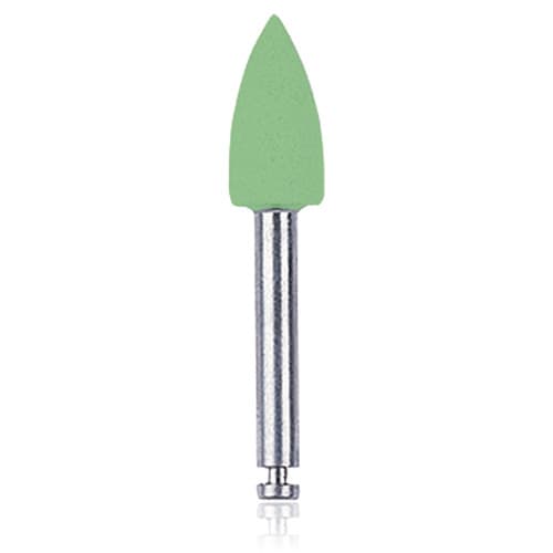NTI Goldstar Polisher, Green, Flame Shape, RA, Medium Grit, 10/Pack, P18032 thumbnail 4