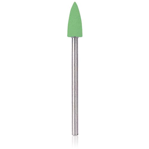 NTI Goldstar Polisher, Green, Flame Shape, HP, Medium Grit, 10/Pack, P18044 thumbnail 3