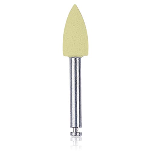 NTI Goldstar Polishers, Yellow, RA, Flame Shape, Fine Grit, 10/Pk, P18132 thumbnail 4