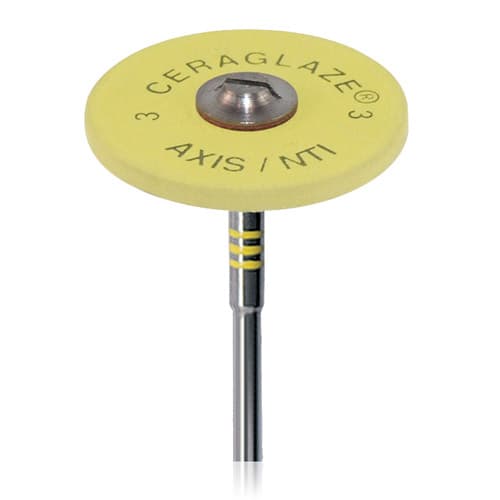 NTI CeraGlaze Porcelain Polisher, Superfine, Yellow, Large Wheel, HP, 25 mm, 1/Pk, P30001 thumbnail 11