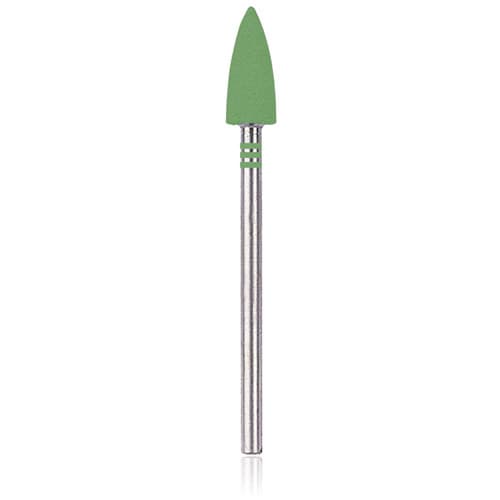 Kerr NTI CeraGlaze Diamond-Impregnated Porcelain Polisher, Green Coarse Pre-Polishing, Flame, HP Shank, P344, 1/Pk thumbnail 9