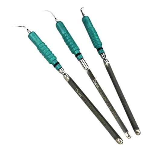 Cavitron FSI-SLI Focused Spray Slimline Ultrasonic Inserts, 25kHz, Assorted (10S Straight, 10L Left, 10R Right), Light Green Grip, 3/Pk, 80398 thumbnail 6