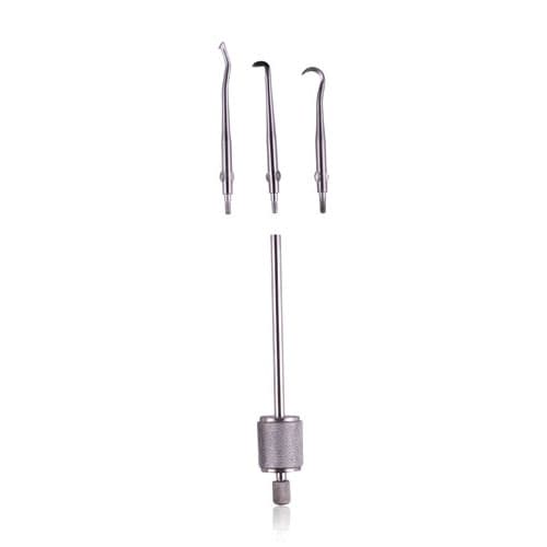 J&J Instruments Morrell Type Manual Stainless Steel Crown Remover with 3 Tips (A, B & C), J900016 thumbnail 3