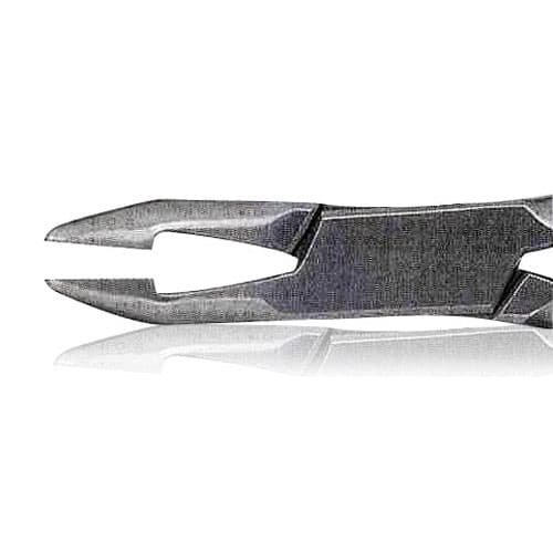 J&J Instruments Weingart Utility Pliers, Offset Tips, Serrated Pointed Pads, #861 (09-861) thumbnail 2