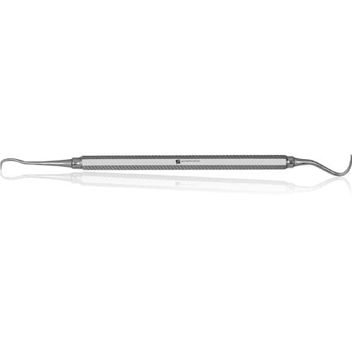 J&J Instruments 15/30 Towner Sickle Scaler, Double End, Standard Octagonal Handle, Stainless Steel, 11-708 thumbnail 2