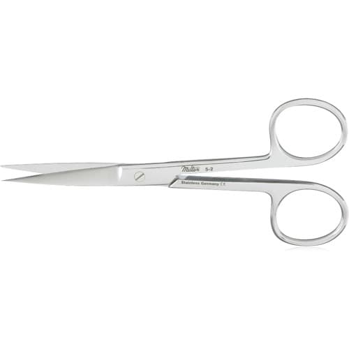 Miltex Surgical Operating Scissors, Straight, Sharp/Sharp, Stainless Steel, 4-1/2", 5-2 thumbnail 7