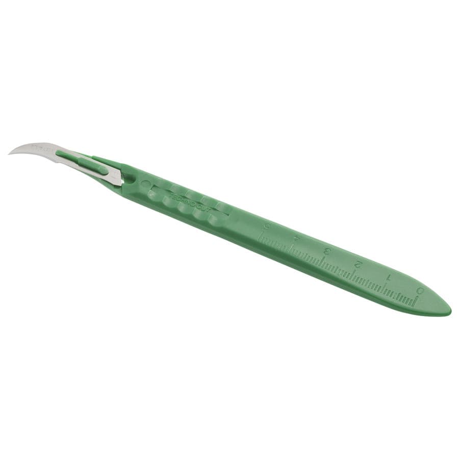 Myco Medical Technocut Sterile Disposable Scalpel, #12 Blade, Swiss Stainless Steel, 10/Box, 6008T-12 thumbnail 5