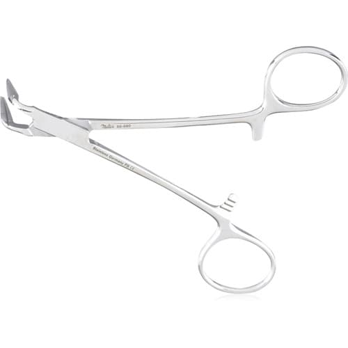 Miltex Silver Point Holding Forceps, Peet 45-Degree Angle, Grooved Jaws, Locking, 4-3/4 in, 66-660 thumbnail 2