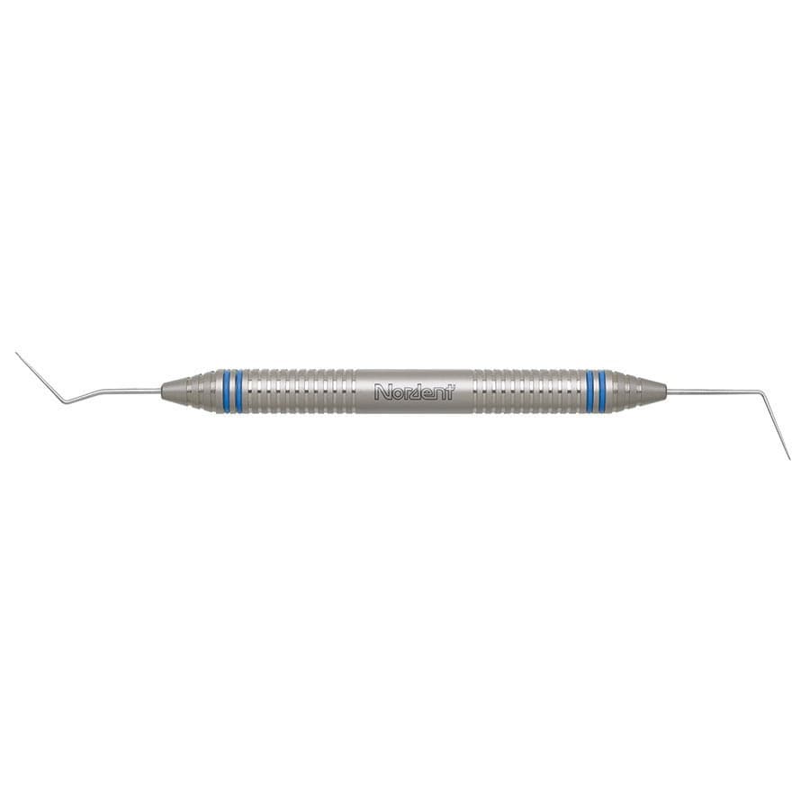 Nordent #DG16 Double-Ended Endodontic Explorer, DuraLite ColorRings Handle, 16 mm Tips, 45°/70° thumbnail 2