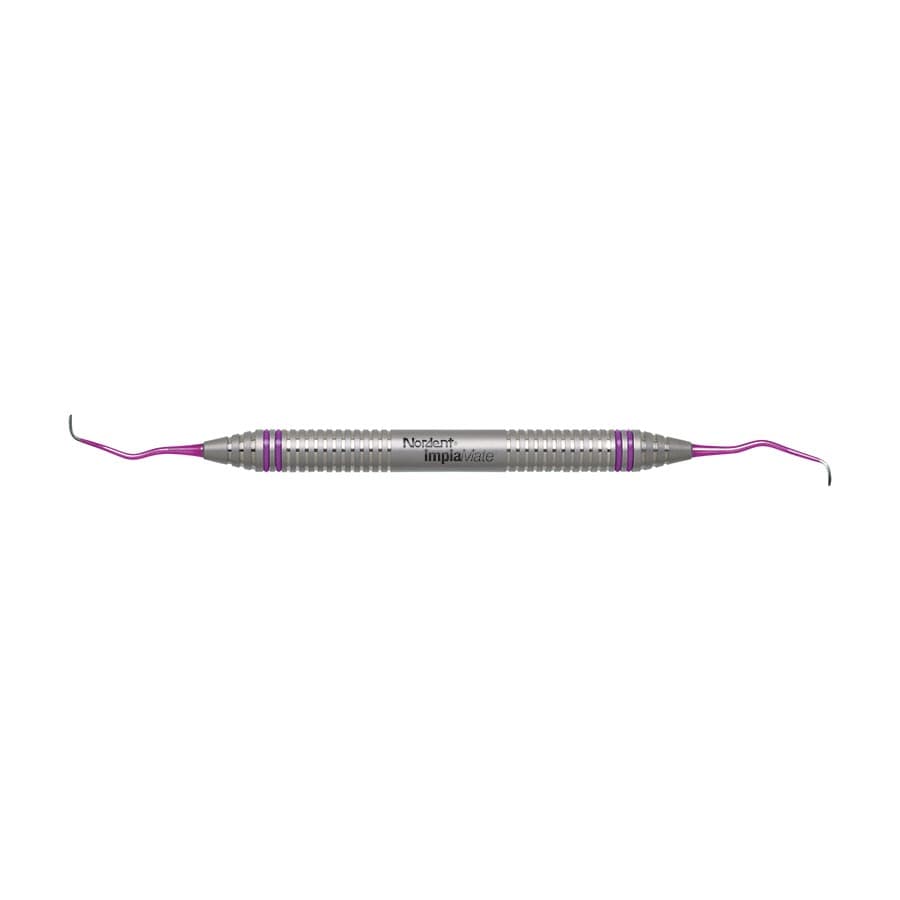 ImplaMate Titanium Implant Scaler, Double-Ended, Langer #1-2 Micro Mini, DuraLite ColorRings, CEISLN1-2MM thumbnail 4
