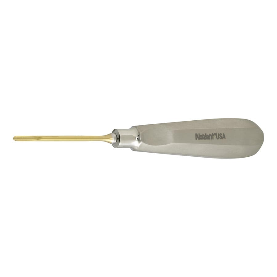 Nordent Luxating Elevator, #3ST, Straight, 3 mm, Titanium Nitride Coated, Stainless Steel Handle, 1/Pk, ELX3ST thumbnail 5