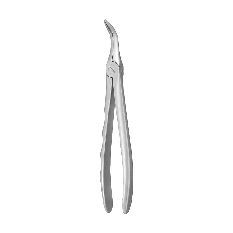 Nordent #46L English Pattern Extraction Forceps, Lower Root Fragments, Extra Narrow Serrated Beaks, Handform Handle, Stainless Steel, FE46L thumbnail 3