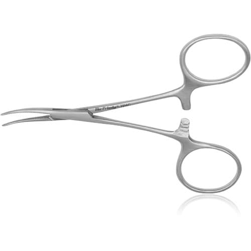Hu-Friedy Hartmann Hemostat, 4" Curved, Stainless Steel, HHC thumbnail 4