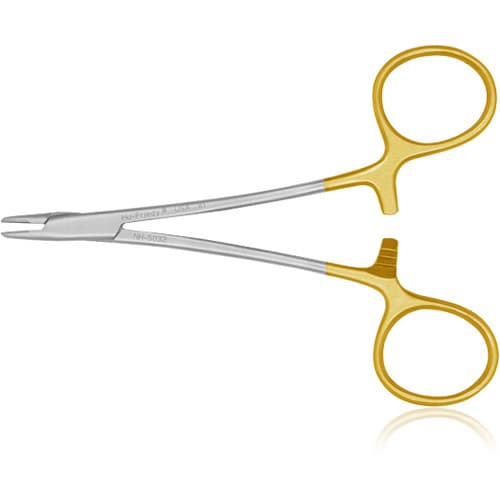 Hu-Friedy Perma Sharp Derf Needle Holder, 4.5" (11.5 cm), Tungsten Carbide Serrated Tips, NH5032 thumbnail 6