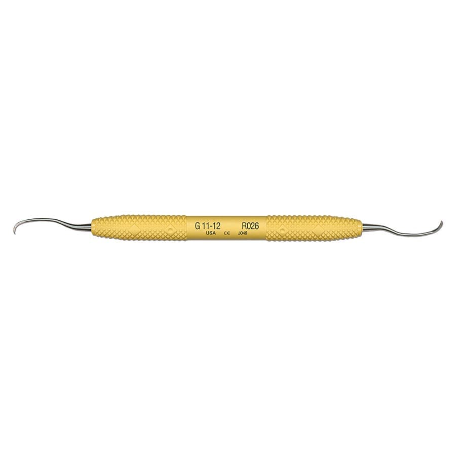 Amazing Gracey 11/12 Double-Ended Gracey Curette, Yellow Resin Handle, R026 thumbnail 10