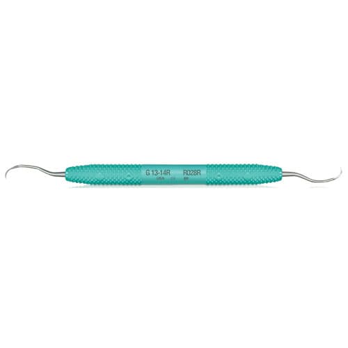PDT Amazing Gracey 13/14 Rigid Curette, Double-Ended, Caribbean Green Resin Handle, R028R thumbnail 6