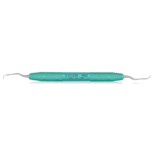 PDT Amazing Gracey 13-14 Extended Reach Curette, Double End, Green Resin Handle, R043 thumbnail 5