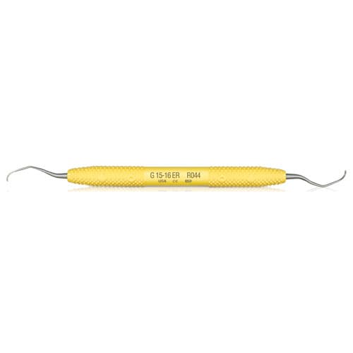 PDT Amazing Gracey 15-16 Extended Reach Curette, Double-Ended, Sunshine Yellow Resin Handle, R044 thumbnail 5