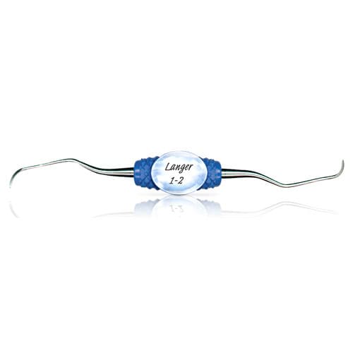 PDT Cruise Langer 1/2 Universal Curette, Double-Ended, Nautical Blue Resin Handle, 6.5", R079 thumbnail 5