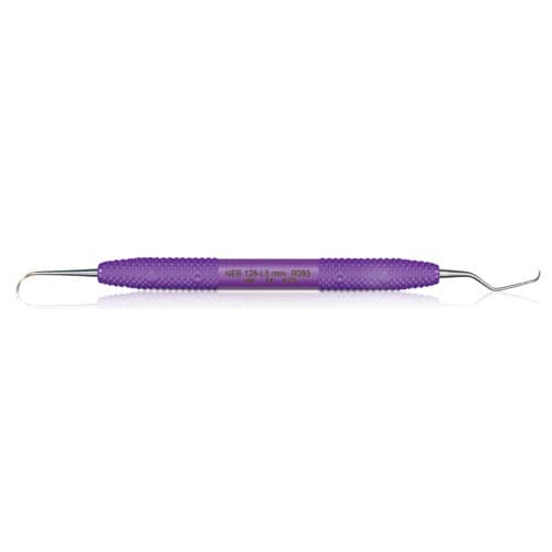 PDT Cruise Line Anterior Scaler Nebraska N128-L5 Mini, Double End, Purple Resin Handle, R093 thumbnail 6