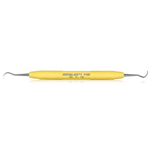 Montana Jack Rigid Sickle Scaler, Double-Ended, Sunshine Yellow Resin Handle, R138R thumbnail 10