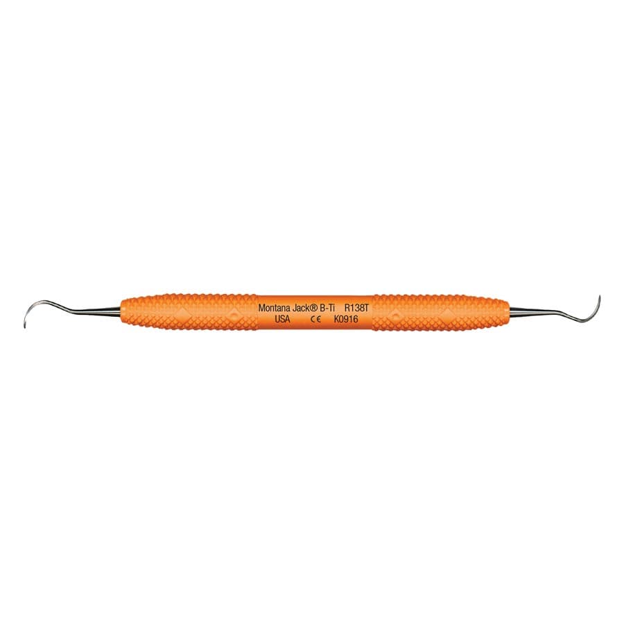 PDT Montana Jack B-Ti Sickle Scaler, Double-Ended, Blunt Titanium, Orange, 1/Pk, R138T thumbnail 10