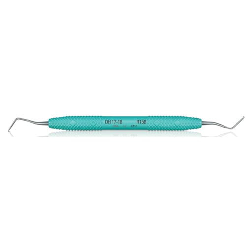 PDT O'Hehir New Millennium 17/18 Debridement Curette, Double-Ended, Green Resin Handle, R158 thumbnail 10