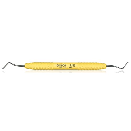 PDT O'Hehir New Millennium 19-20 Debridement Curette, Double End, Yellow Resin Handle, R159 thumbnail 5
