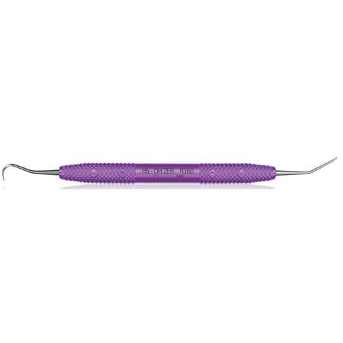 PDT O'Hehir New Millennium 2 Extended Reach Debridement Curette, Double-Ended H5/OH2, Purple Resin Handle, R160 thumbnail 6