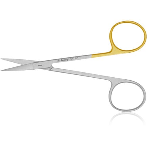 Hu-Friedy #17 Iris Super-Cut Scissors, Straight, 4-1/2", 1 Serrated Blade, S17SC thumbnail 5
