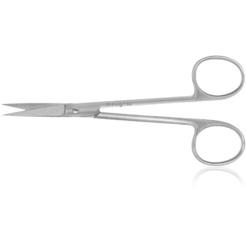 Hu-Friedy #5 Wagner Straight Surgical Scissors, 4.5", One Serrated Blade, Stainless Steel, S5 thumbnail 4