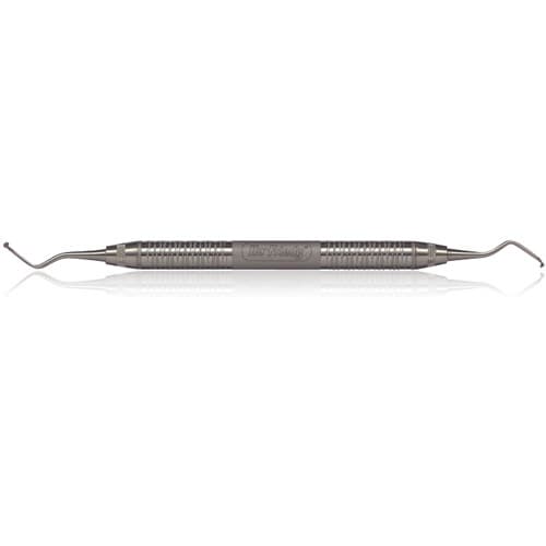 Hu-Friedy DeMarco #1 Double-End Furcation Curette, #6 Satin Steel Handle thumbnail 4