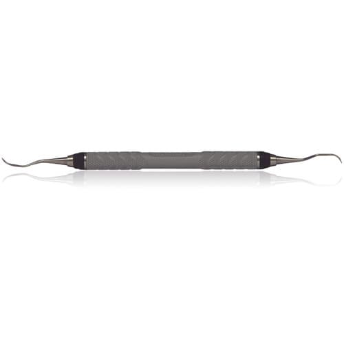 Hu-Friedy #204 IUFW Indiana University Fort Wayne Double End Sickle Scaler with #8 ResinEight Handle, White thumbnail 3