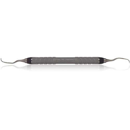 Hu-Friedy Langer 3/4 Rigid Double-Ended Universal Curette, #7 Satin Steel Colours Handle, SL3/4R7 thumbnail 3