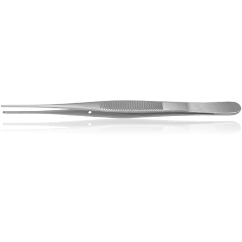 Hu-Friedy 33 Semkin-Taylor Tissue Pliers, 1x2 Teeth, Straight, 5 in, Stainless Steel, TP33 thumbnail 3