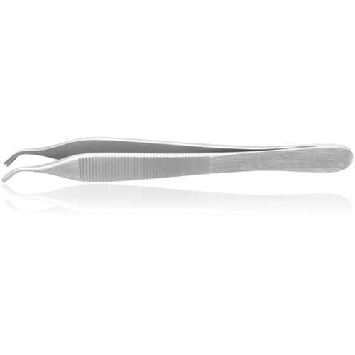 Hu-Friedy #43 Angled 7X7 Adson-Brown Tissue Pliers, Tungsten Carbide, 4 3/4" (12.5 cm), 1 Each thumbnail 2