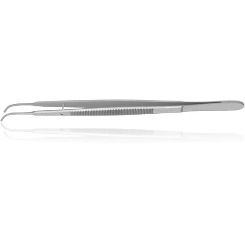 Hu-Friedy Gerald Tissue Pliers, 1x2, Curved, 7 in, Stainless Steel, 119318 thumbnail 4