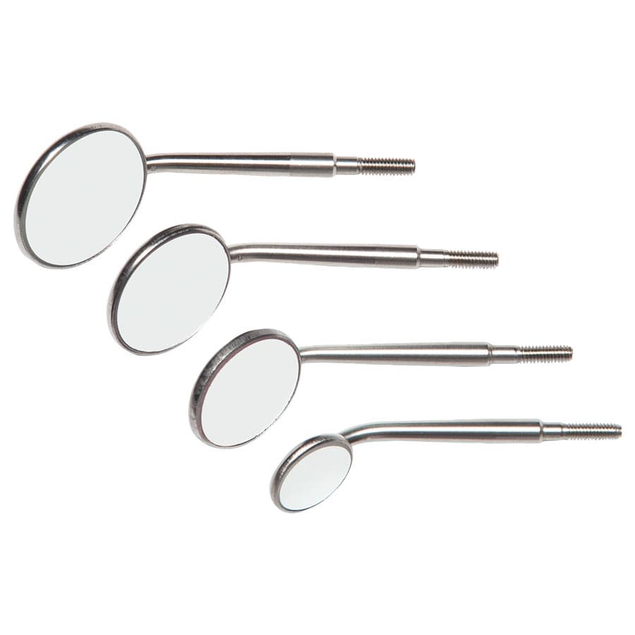Crystal HD Stainless-Steel Mouth Mirror Head, Cone Socket, #5, 24mm, 12/Pk, 50R381 thumbnail 10