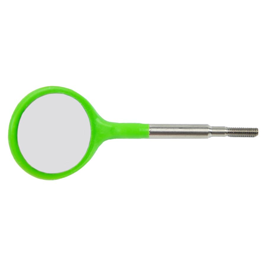 #5 Crystal HD Neon Green Resin Mouth Mirror Screw-On Heads, Cone Socket, 12/Pk, 50Z372P thumbnail 5